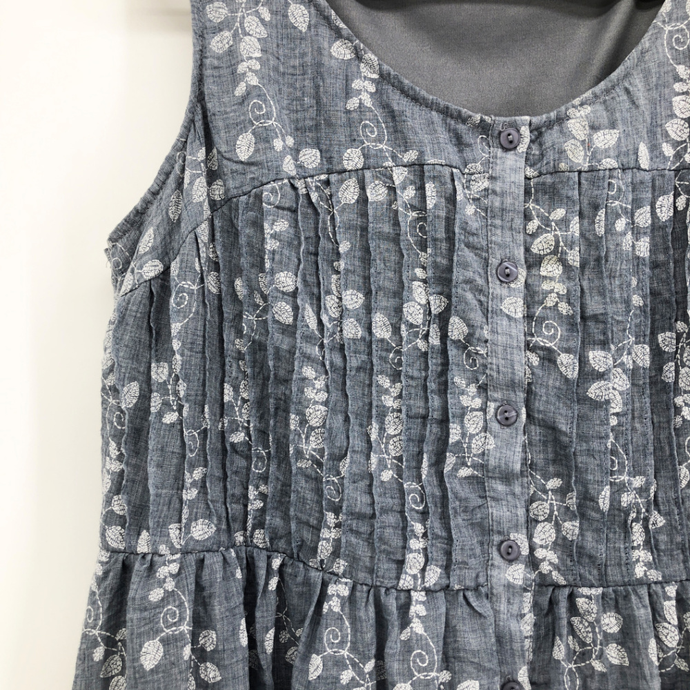 DOE & RAE Hi Low Floral Peasant Mini Dress Plus 1X - Picture 2 of 7